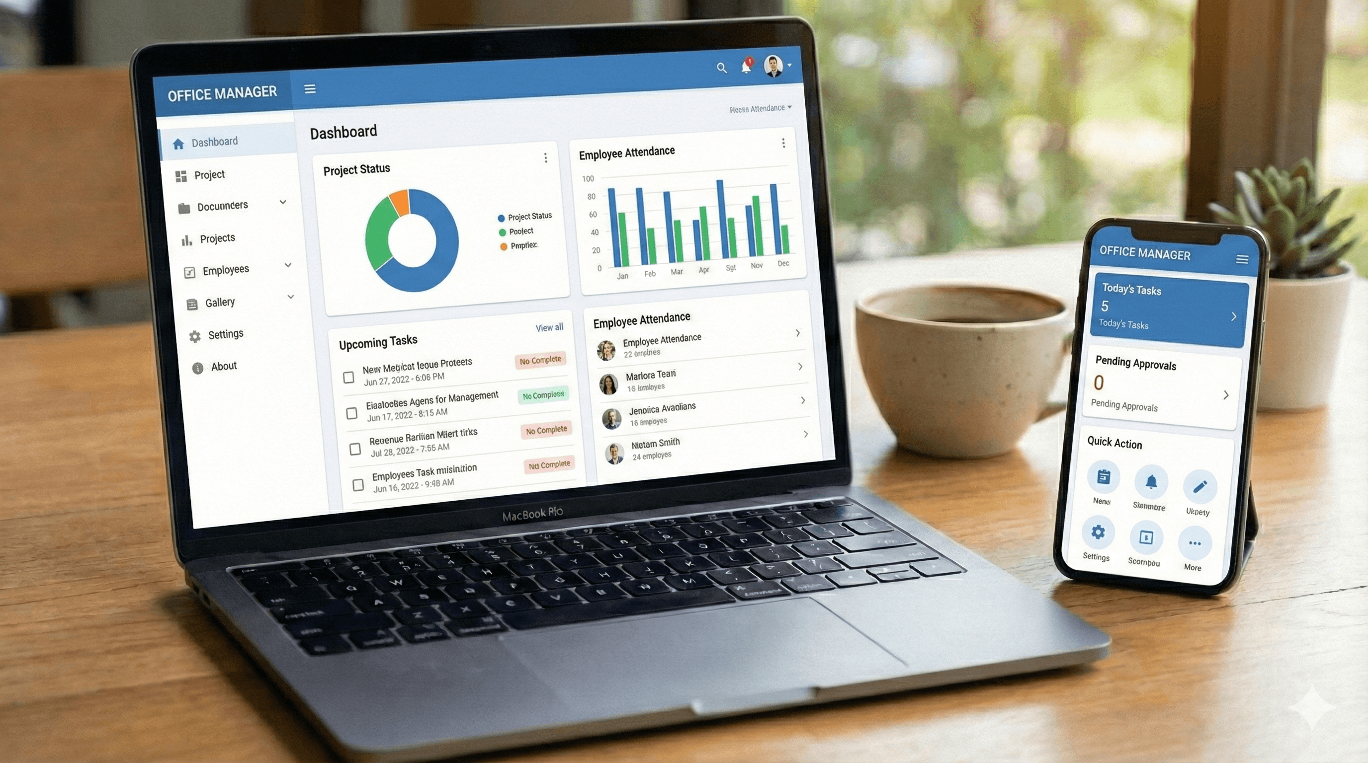 Saibbyweb Office Management Dashboard